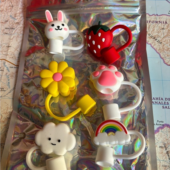 6 PCS  10mm Diameter Silicone Straw Covers - Picture 4 of 7